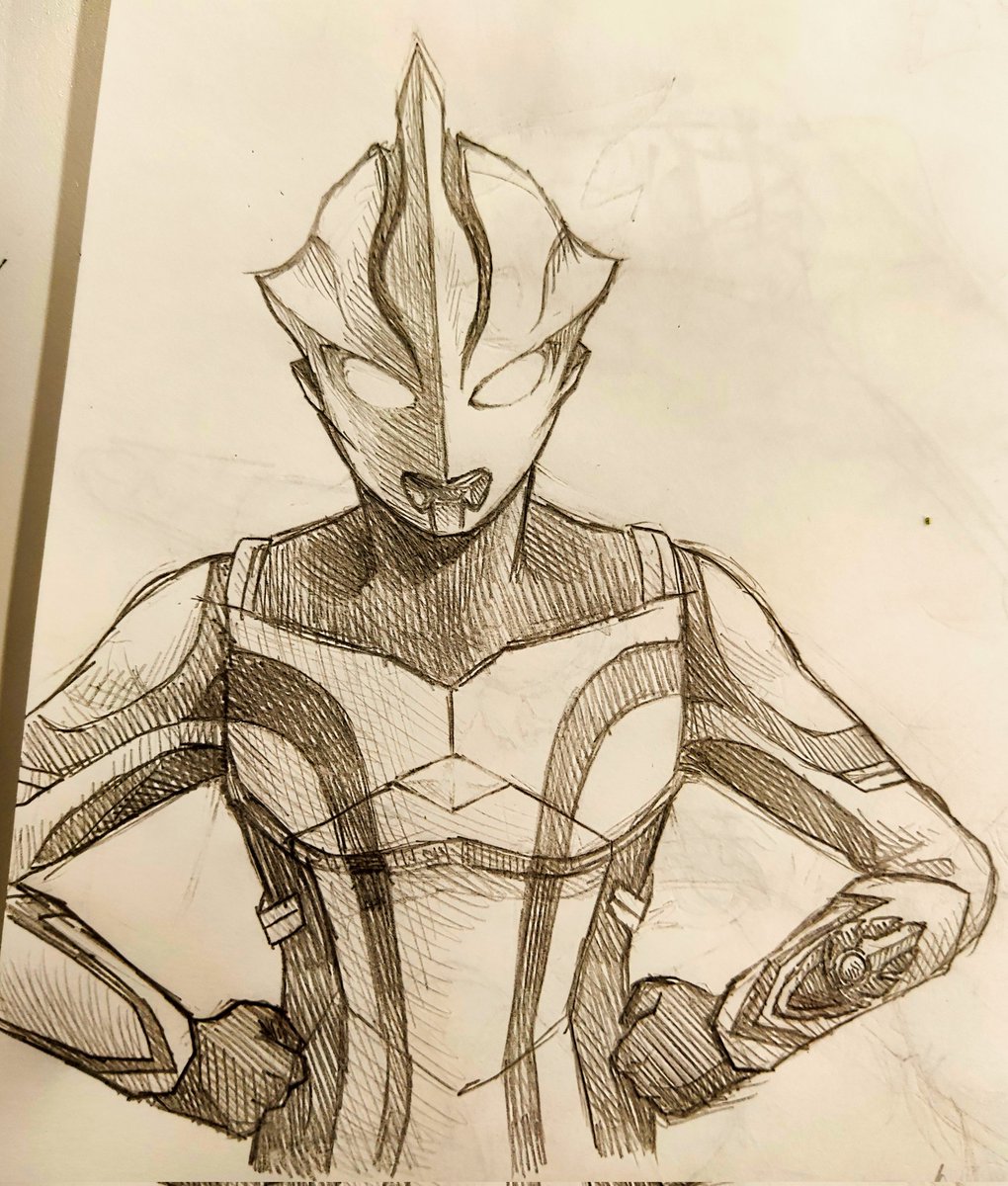 何も見ずに描いたウルトラマンメビウス！！