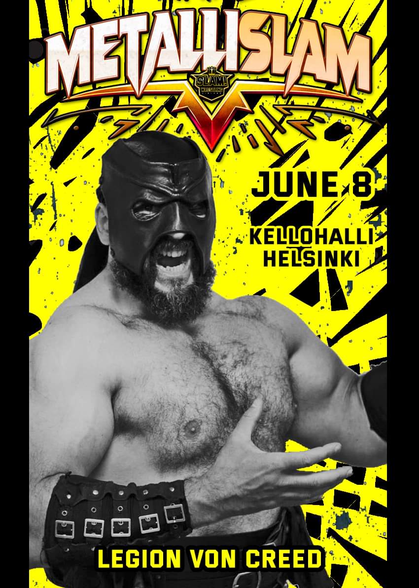 THE MAN-BEAST IS COMING 💥💥💥

JUNE 8, Kellohalli in Helsinki

slamwres.eventiolive.fi 

#prowrestling
#wrestlingverse 
#wrestler 
#wrestling