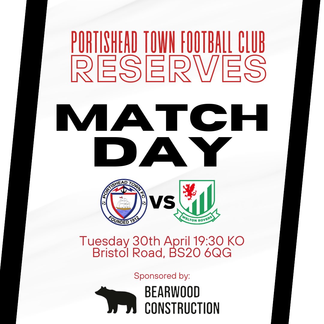 There’s football under the lights tonight as the Reserves - sponsored by Bearwood Construction Ltd - host @WeltonRoversFC Reserves. It’s a 19:30 kick off at Bristol Road. The Colts are also in action at 18:30 when they host @westonceltic_fc . #uptheposset ⚪️⚫️ @swsportsnews