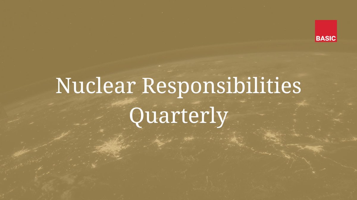 🗞️ #NuclearResponsibilities Quarterly is out now! 🖋️ Recent Publication 💬 Recent Nuclear Responsibilities Dialogues And more... Read it here: buff.ly/4deZYOq