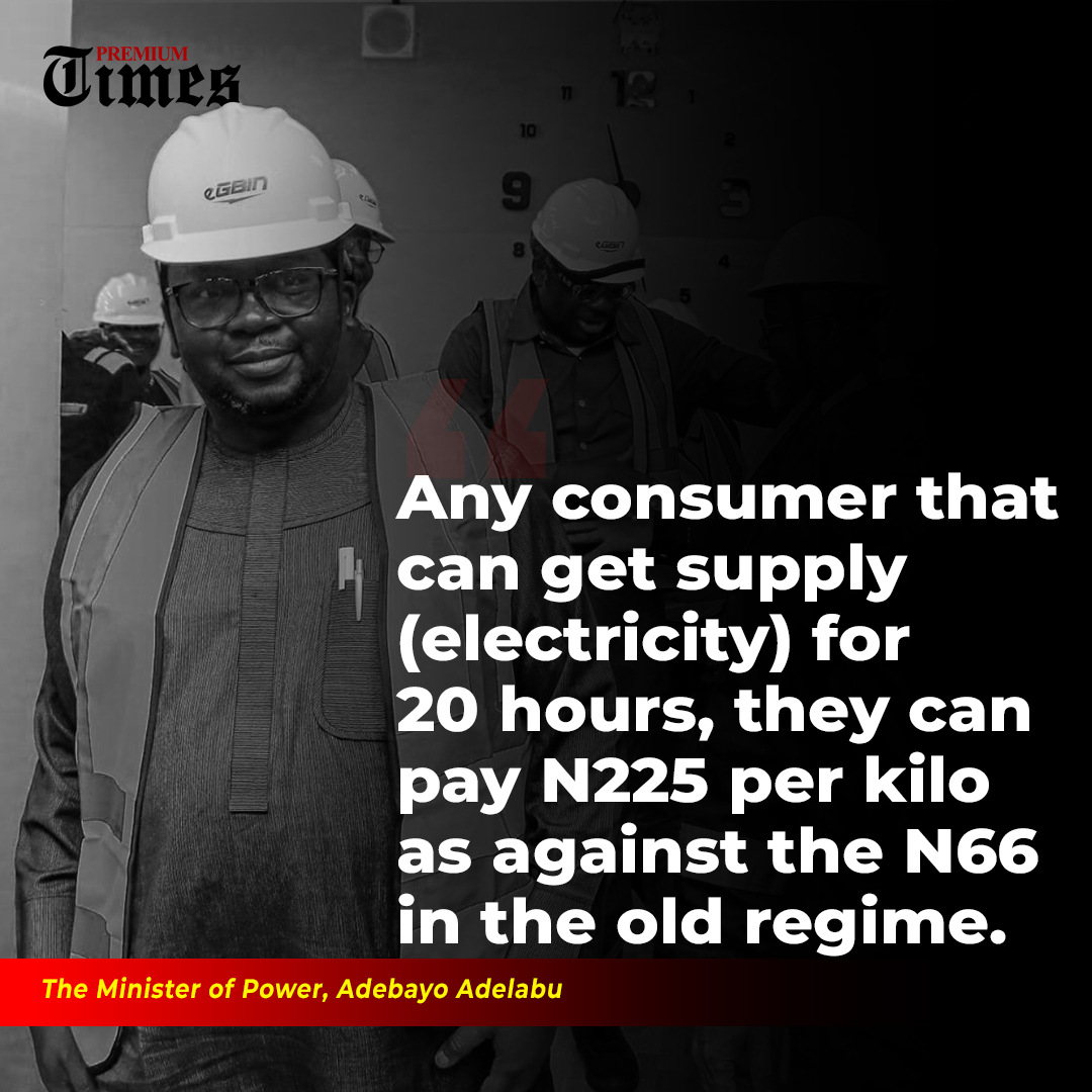 Tracking electricity supply : Mr Adelabu said the government will track and monitor the electricity distribution companies to ensure supply of electricity for 20 hours to consumers under Band A. snip.ng/LxCxU