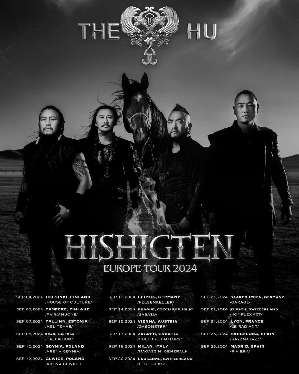 BREAKING: Rock sensation @TheHuOfficial just announced their Europe tour this fall. 🇲🇳🤘