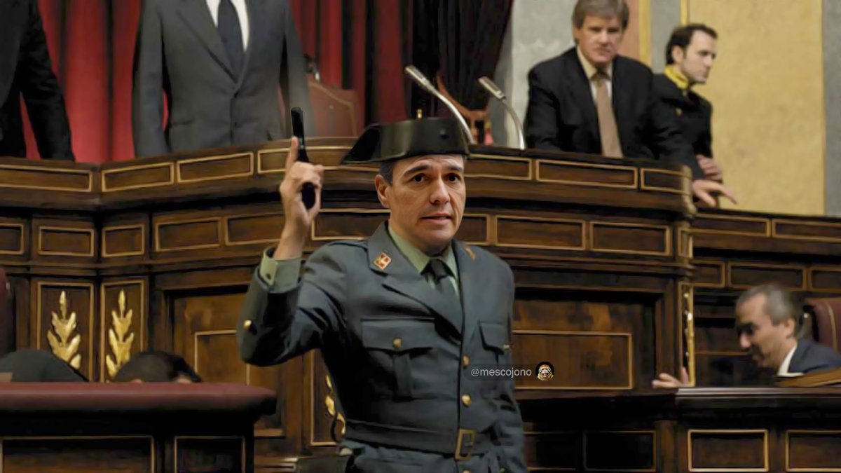 ¡Se sienten, coñ0! Qué dictadura ni qué dictadura... la democracia soy yo. #Sánchez