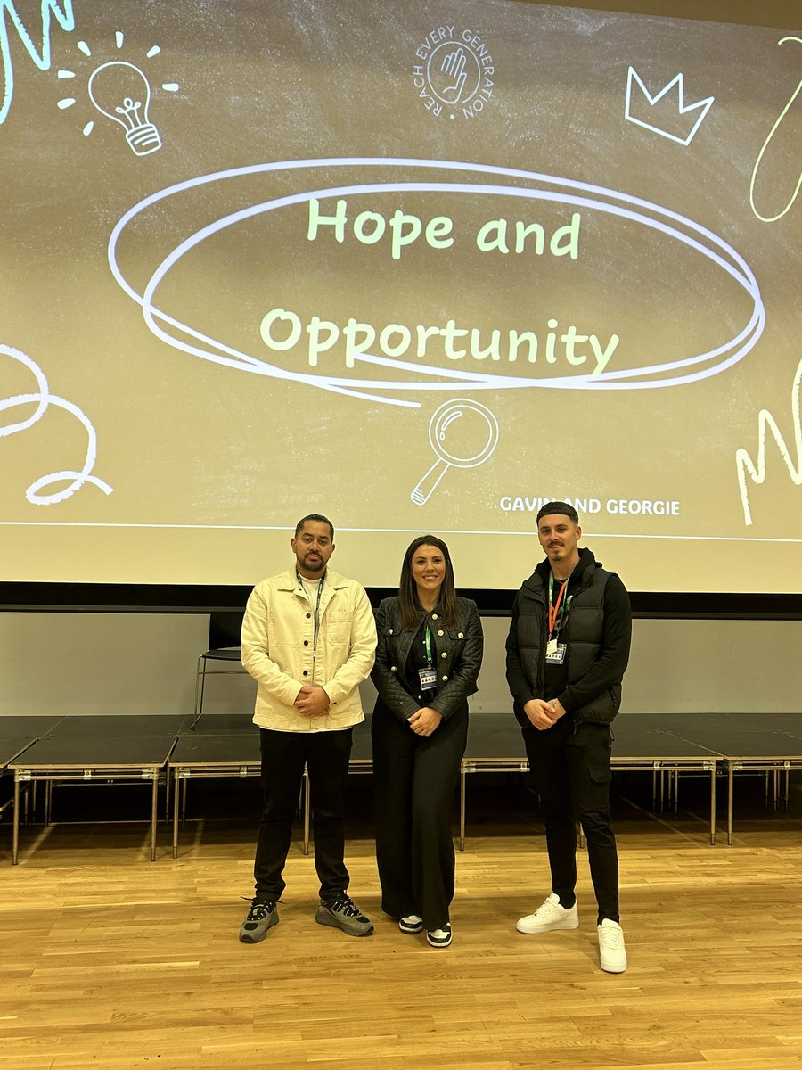 All ready for our Hope and Opportunity workshop today. Great to be working back with Reach Every Generation. 200 pupils will see how your life can change. #hope #opportunity