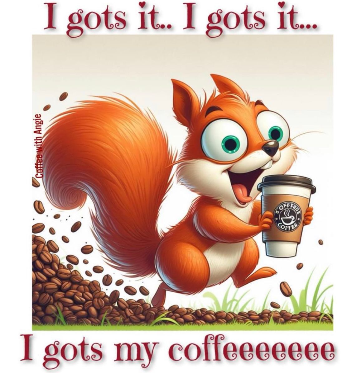 Good Morning #5amwritersclub

I hope your coffee brings you
the joy that it brings me & this squirrel
For me it’s the doorway between
restful sleep & focused writing
Both I enjoy equally

#amwriting #writer #WritingCommunity #WritersCafe #AuthorLife #readingcommunity #booktwitter