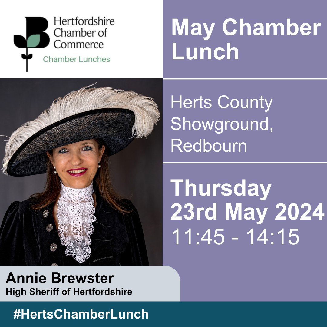 You know what they say about a Chamber that lunches together? Well, we’re not entirely sure but we do know we’re VERY excited to come together on Thursday 23rd May for this month’s Chamber lunch. Follow the link below to book your place. my.hertschamber.com/calendar_detai…