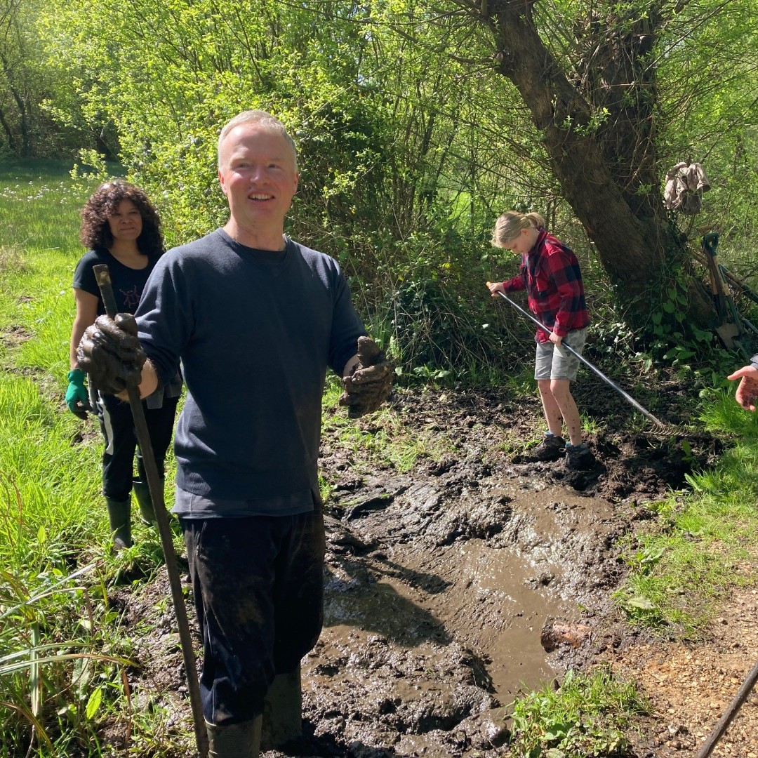 Thanks to the seven members from the Tadburn Conservation volunteers attended a general site maintenance day at Tadburn Meadows last week. They worked hard finding and exposing drainage pipes around the site, clearing them of roots, mud and dead plant matter. #Environment