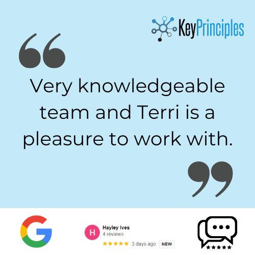 KeyPrinciples's tweet image. ⭐Testimonial Tuesday🤩
We have a great team here at Key Principles. This testimonial highlights that with special thanks to our Google Ads guru, Terri Foster. 😀
#HappyClient #TestimonialTuesday #KeyPrinciples #Team