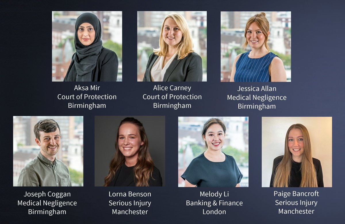 Congratulations to our #TraineeSolicitors who have qualified early over the last month. We wish you the best of luck as Newly Qualified Solicitors at the firm. Well done!