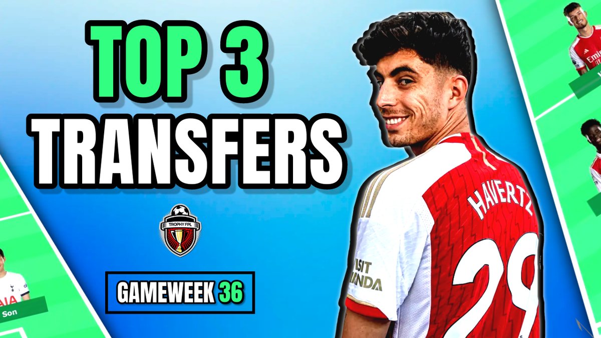 🎦 NEW VIDEO In this video you'll see 3 incredible #FPL picks for gameweek 36 which will help you climb your mini-leagues. I also run through the teams and players to target for double gameweek 37. Watch youtu.be/c6ZfWDhNh4k Appreciate any support ❤️