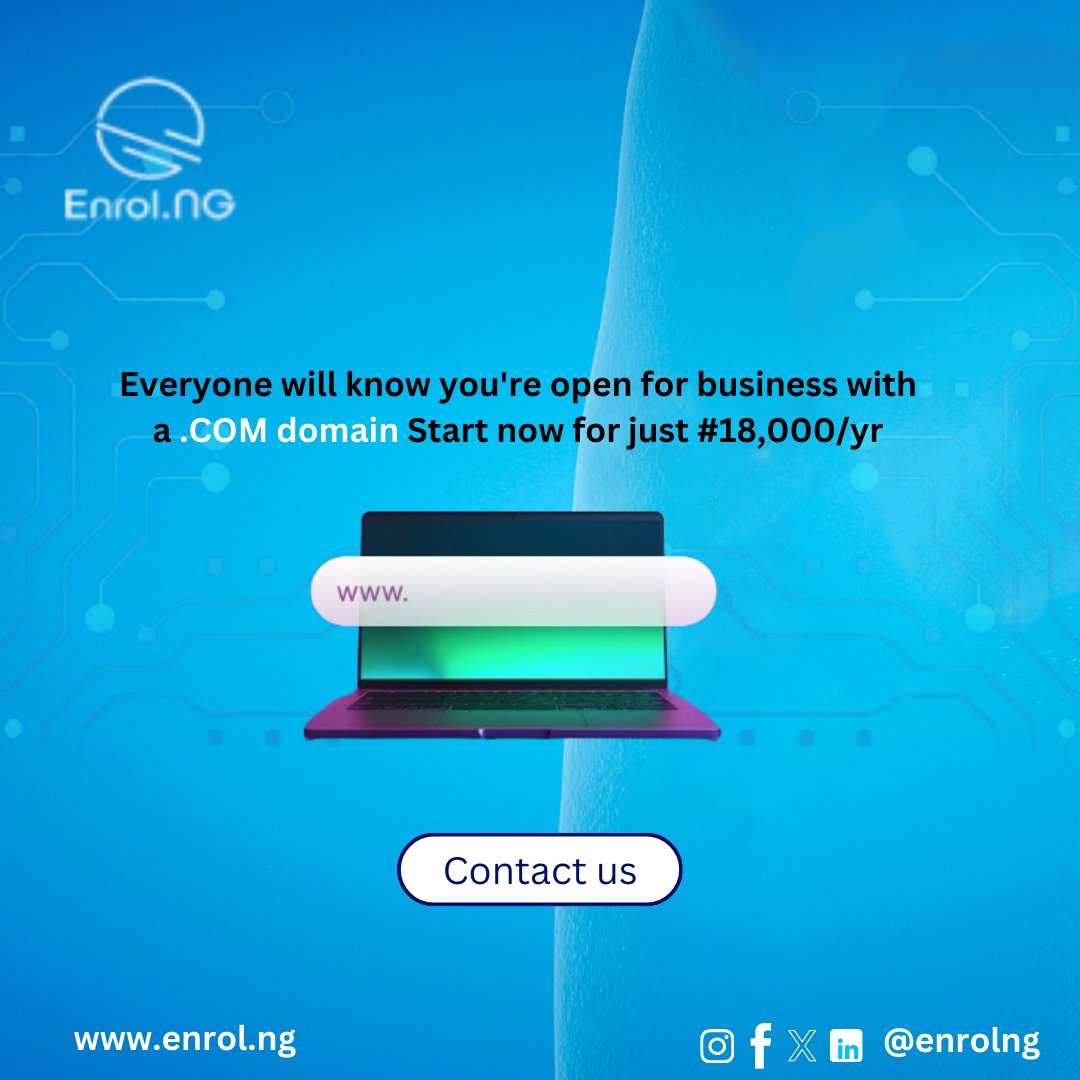 Here are a few perks of a .com domain:

Everyone knows .com, makes your website easier to remember and find.
.com domains project a professional and trustworthy image.
SEO benefits (potential):  .com have sites slight SEO boost.

#enrolng #webdesignservices #webdomain #webhosting