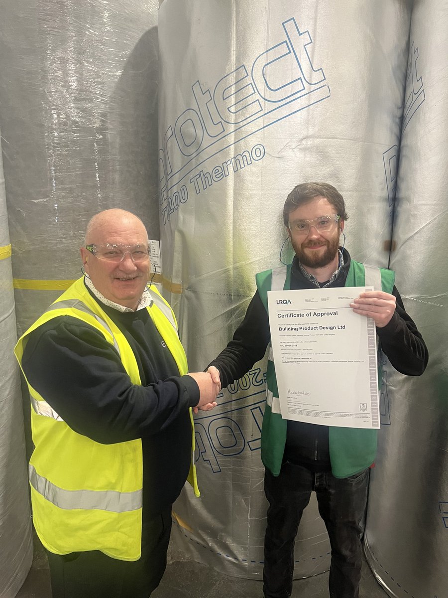 Building Product Design has achieved #ISO50001 #accreditation from the @LRQA for both its production facilities to help on the journey to reduce its #carbonfootprint, having put effective #energymanagement systems in place at its two manufacturing plants. labmonline.co.uk/news/building-…