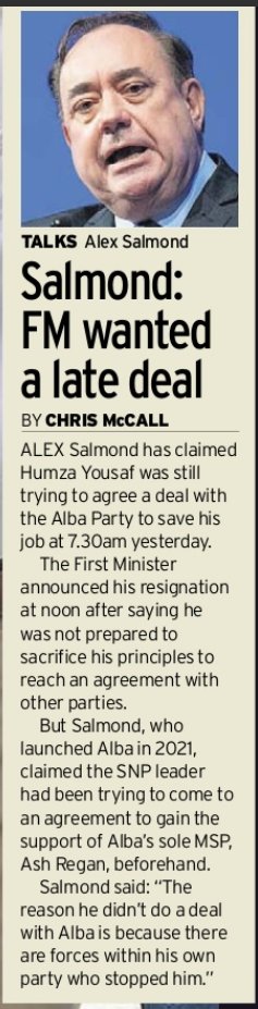 If true, Humza was clearly lying in his resignation speech yesterday.