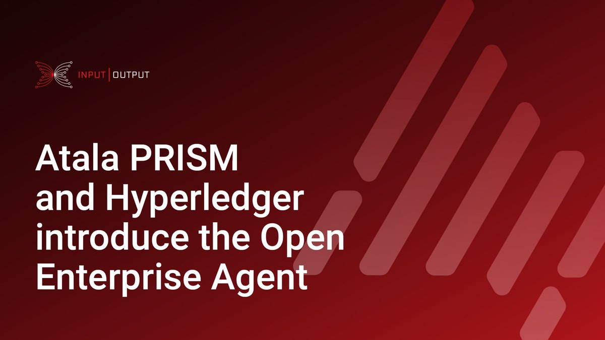 ICYMI! A little while ago, #Atala contributed code to @Hyperledger. The Open Enterprise Agent is a new lab for self-sovereign digital identity DApps.

Read more in the blog: iohk.link/4a9c7Do