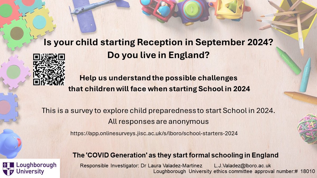 Share your views about children starting #Reception2024
<a href="/LboroCSSP/">Lboro Criminology, Sociology and Social Policy</a>

app.onlinesurveys.jisc.ac.uk/s/lboro/school…
