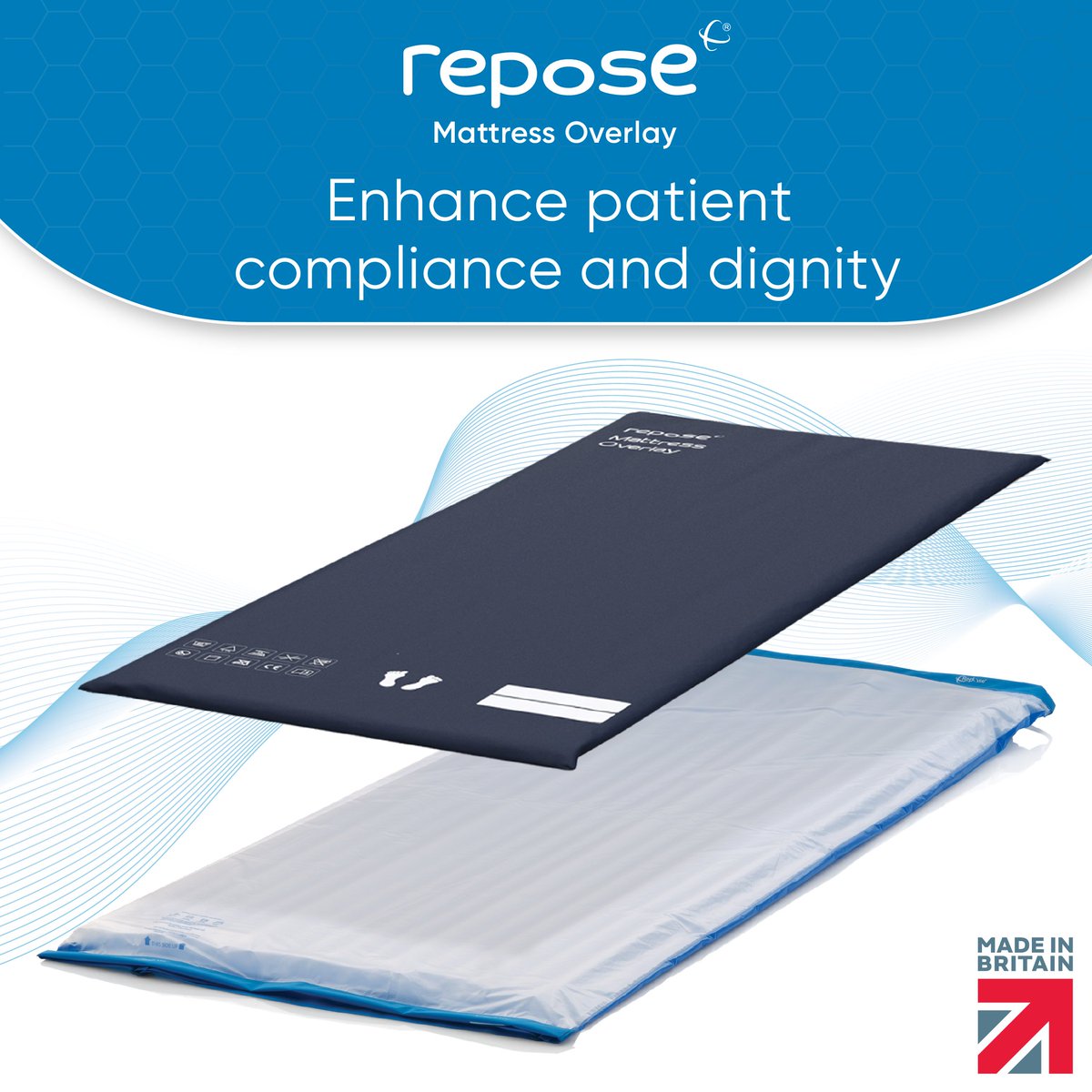 Enhance patient comfort and prevent pressure ulcers with Repose Surface Solutions. Our products are clinically proven to deliver statistically significant benefits for patients. eu1.hubs.ly/H08SP0l0 #PressureAreaCare #PressureUlcerPrevention #ReactiveAir