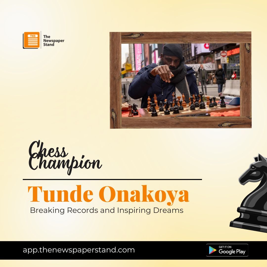 Tunde Onakoya, founder of Chess-in-slums, recently returned to Nigeria to a hero’s welcome after breaking the Guinness World Record for the longest-ever chess marathon in New York, playing for an impressive 60 hours On April 20, 2024😍

#Chessgame #WorldRecordHolder #TundeOnakoya