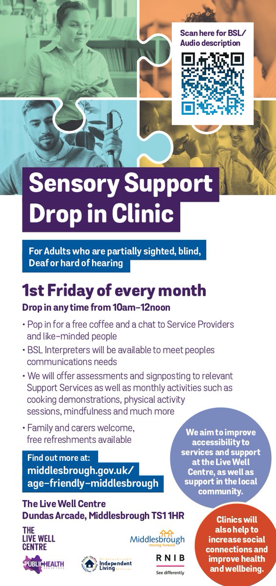 On Friday we will be at the sensory drop in from 11am - 12pm to discuss the menopause. healthwatchmiddlesbrough.co.uk/womens-health