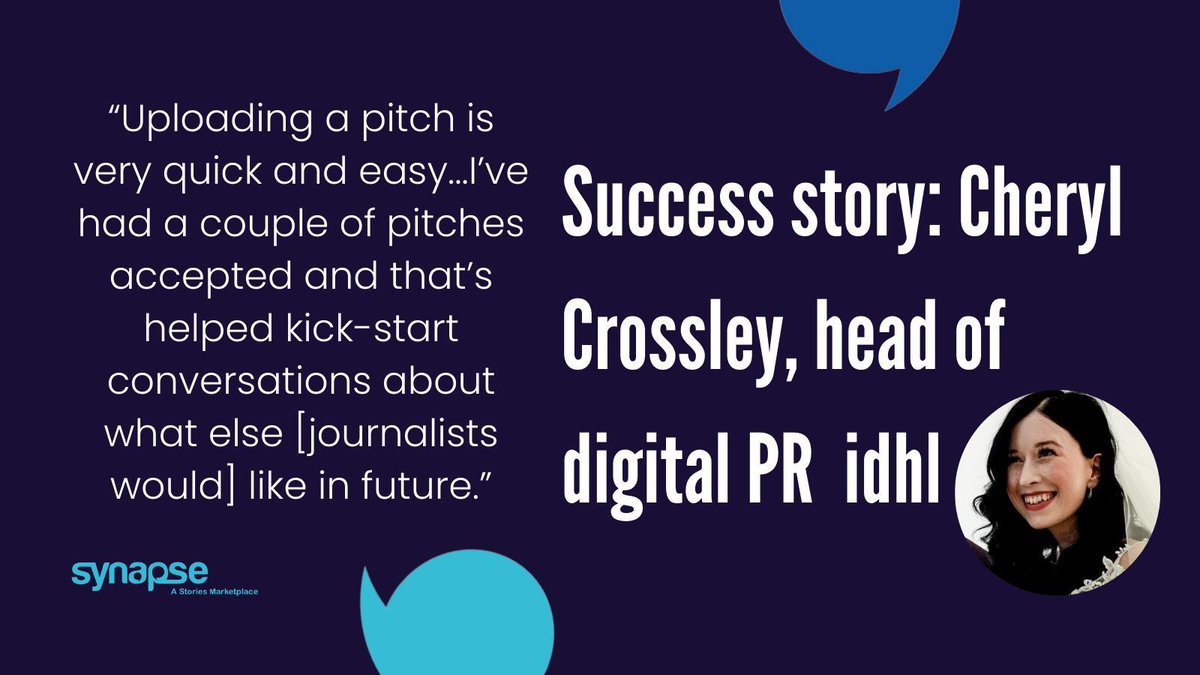 We love hearing your #SynapseSuccessStories ❤️ 

Thanks @crossley_cheryl for sharing your thoughts on how Synapse is helping build better #mediarelations