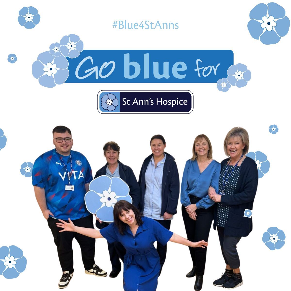 Throughout the month of May, we want to encourage you to go blue. 💙 Whether you dress in blue, decorate blue, run in blue, craft in blue, or bake blue, get involved and make a real difference to our patients and their loved ones. Full details here: buff.ly/3JEIXQj