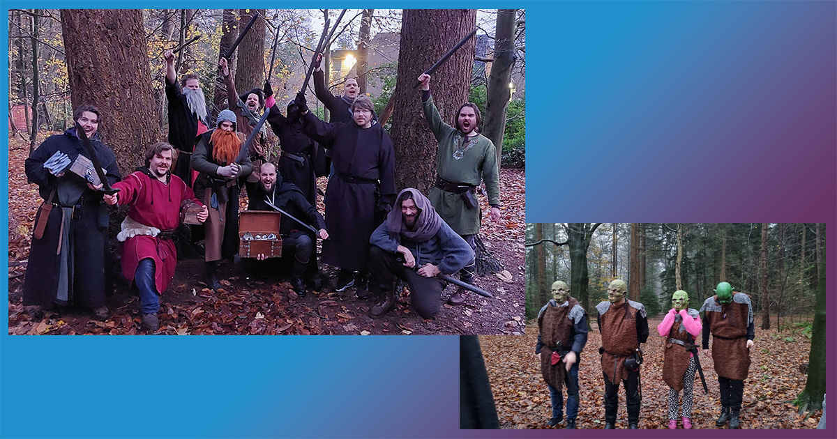 What's a better way to spark some creativity than by smashing orcs with sticks in a forest? Our art team went larping as a team building activity. Curious to see how this will translate back into their art. 👀 #IndieDev #IndieStudio