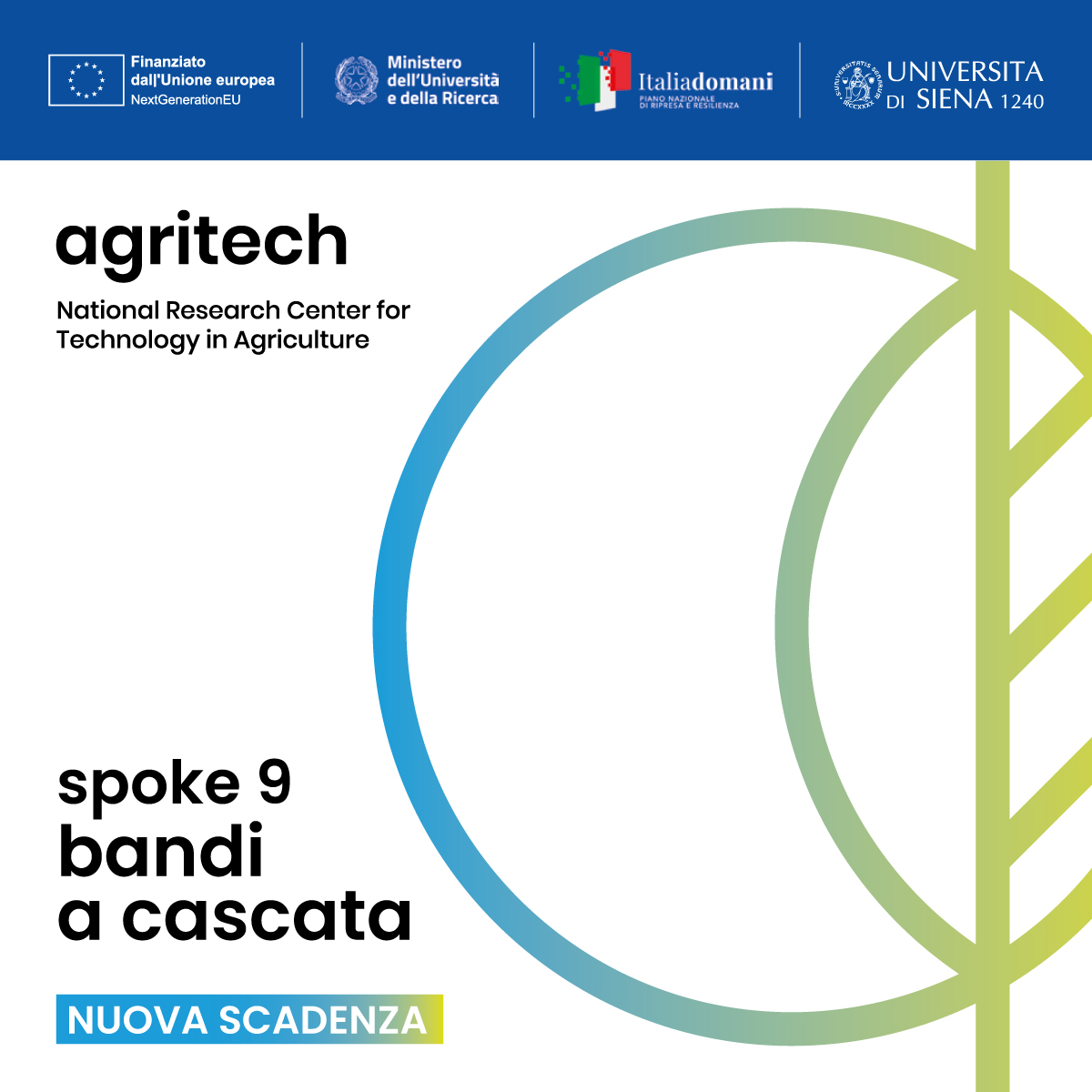 Santa Chiara Lab (@santachiaralab) on Twitter photo ‼️ OPPORTUNITÀ DI FINANZIAMENTO
💥Bando a cascata CN <a href="/agritechit/">agritechcenter.it</a> #PNRR #Spoke9
🟢Misurazione e valorizzazione della qualità e della sostenibilità dei prodotti e delle aziende agroalimentari
⌛Scadenza 31/5
ℹ️ tinyurl.com/4zu5skmh
ℹ️ agritechcenter.it/bandi-a-cascat… ‼️ OPPORTUNITÀ DI FINANZIAMENTO
💥Bando a cascata CN <a href="/agritechit/">agritechcenter.it</a> #PNRR #Spoke9
🟢Misurazione e valorizzazione della qualità e della sostenibilità dei prodotti e delle aziende agroalimentari
⌛Scadenza 31/5
ℹ️ tinyurl.com/4zu5skmh
ℹ️ agritechcenter.it/bandi-a-cascat…