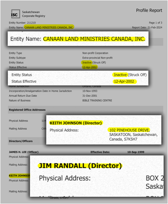 Imagine…buying a remote property and turning it into a hideout to cover-up the actions of the man who sexually abused your own daughter. Well, Jim Randall did. 🤯🤬🤮

Jim and his co-conspirators were directors and funders of the remote discipleship camp called Canaan Land: