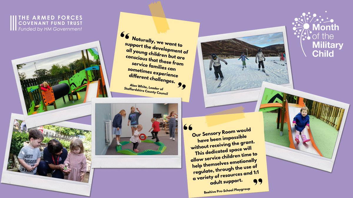 💜As we near the end of the ‘Month of the Military Child’, we’d like to shine a light on the various projects supporting Service children and families. 🔎Explore our Service Families section on our Knowledge Network for more information: bit.ly/4aXulYh