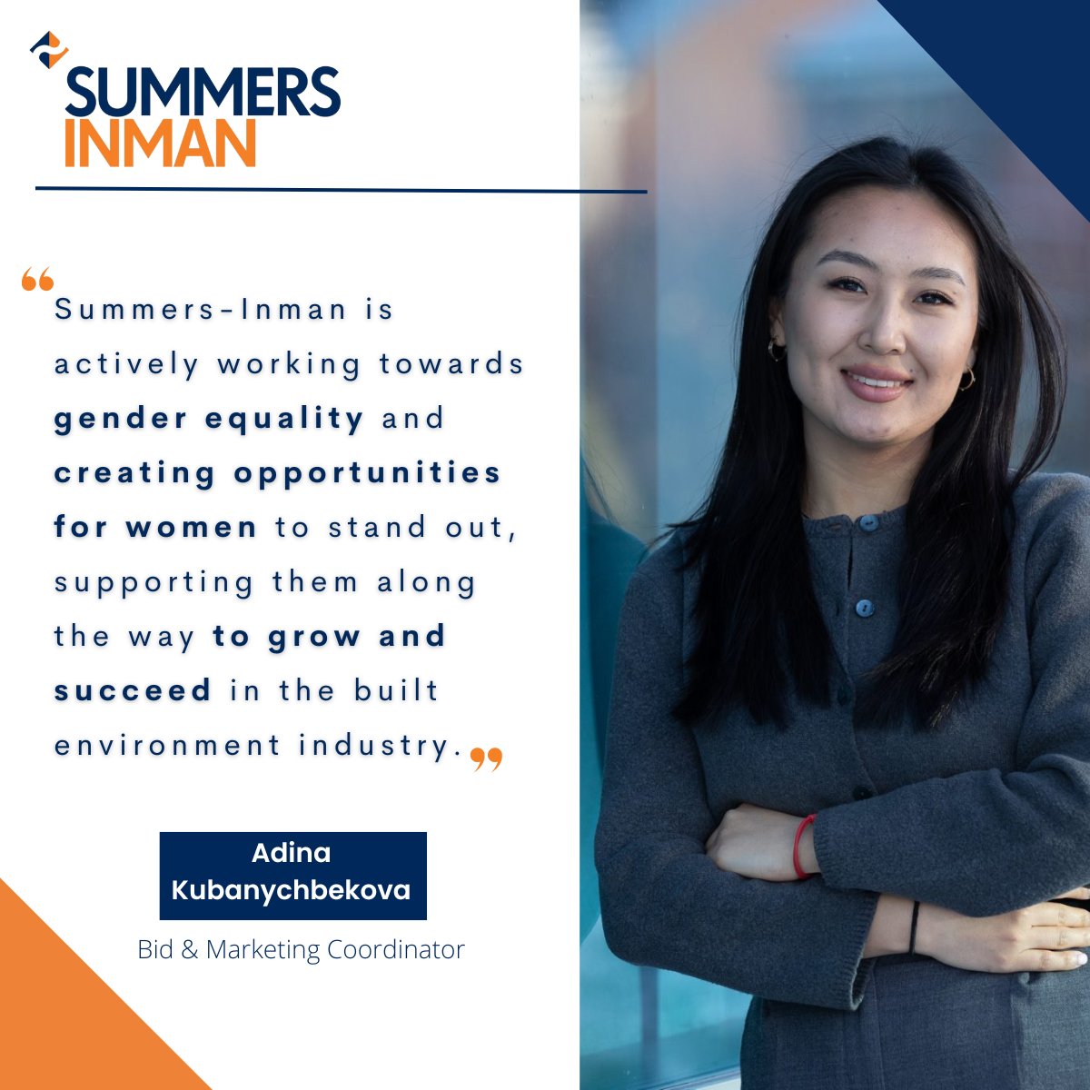 Join us in building a more balanced & diverse industry where talent & expertise are valued above all else. #SummersInman actively encourage women aspiring to a career in the #builtenvironment sector,explore our career options bit.ly/3hJpUaz #womeninconstruction #equality