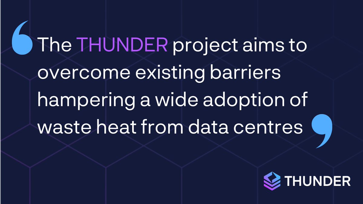 🔉 It's time for data centres to not just be consumers but also contributors to a more #sustainable world.

With #WasteHeat recovery technologies, the excess heat generated by the cooling processes could be reused to heat homes and buildings.

✅Follow our #THUNDER progress!