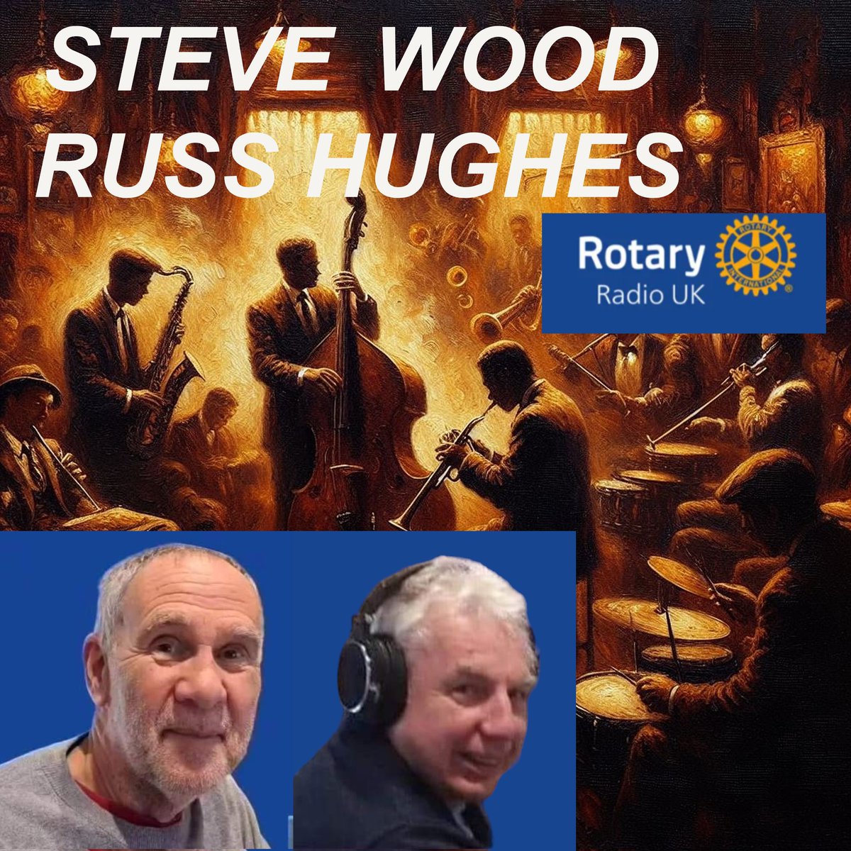 Tuesday 10am. The Steve Wood Show. Steve's album of the week continues. The Brain Teaser plus lots of music and chat Russ Hughes at 12.30 with good company and more great music. Online & On Alexa. rotaryradiouk.org.