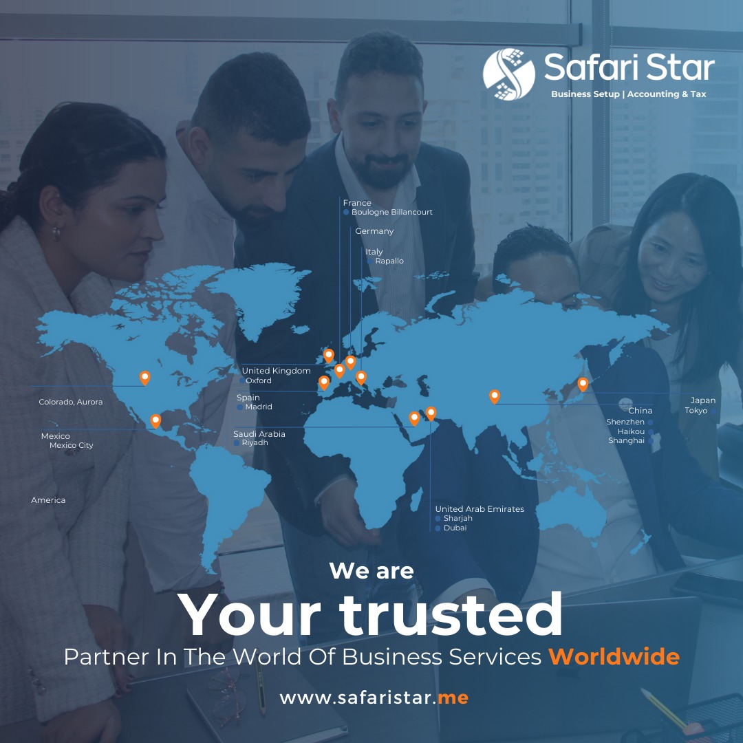 🌟 Discover Your Global Business Partner!

🌍 Safari Star is your trusted partner in the world of business services worldwide. 

#GlobalExpansion #BusinessServices #SafariStar #Global #Globalbusiness #UAE #KSA #Amazon #Amazonpartner