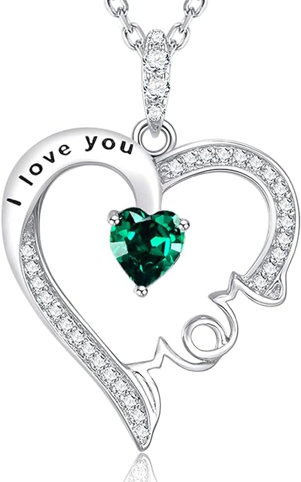 ELDA & CO. I Love You Mom Necklace for Wife Mother 925 Sterling Silver Pendant with May Birthstones Emerald Necklace for Women Mothers Day Birthday Gifts Jewelry Gifts

4.7 4.7 out of 5 stars    834 ratings
$79.99
amzn.to/3xXThk1