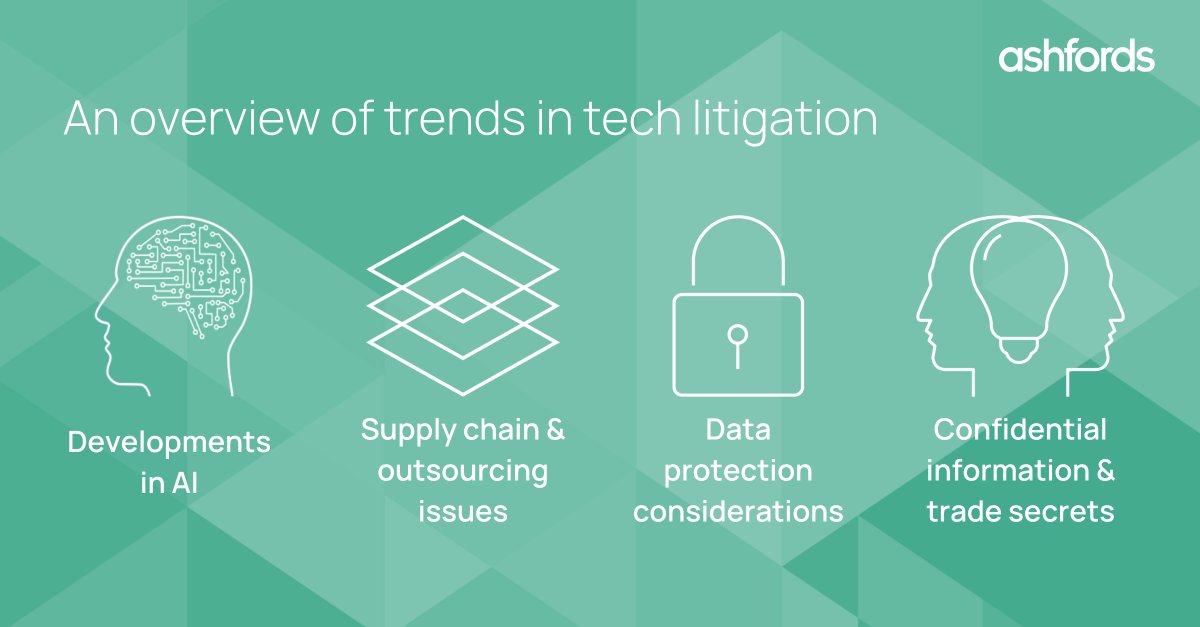 Ashfords_Law's tweet image. Our article explores some of the developing trends in tech litigation, and sets out steps that can be taken to help companies mitigate the risk of litigation. #Tech #TechLitigation #CommercialDisputes

ashfords.co.uk/insights/artic…