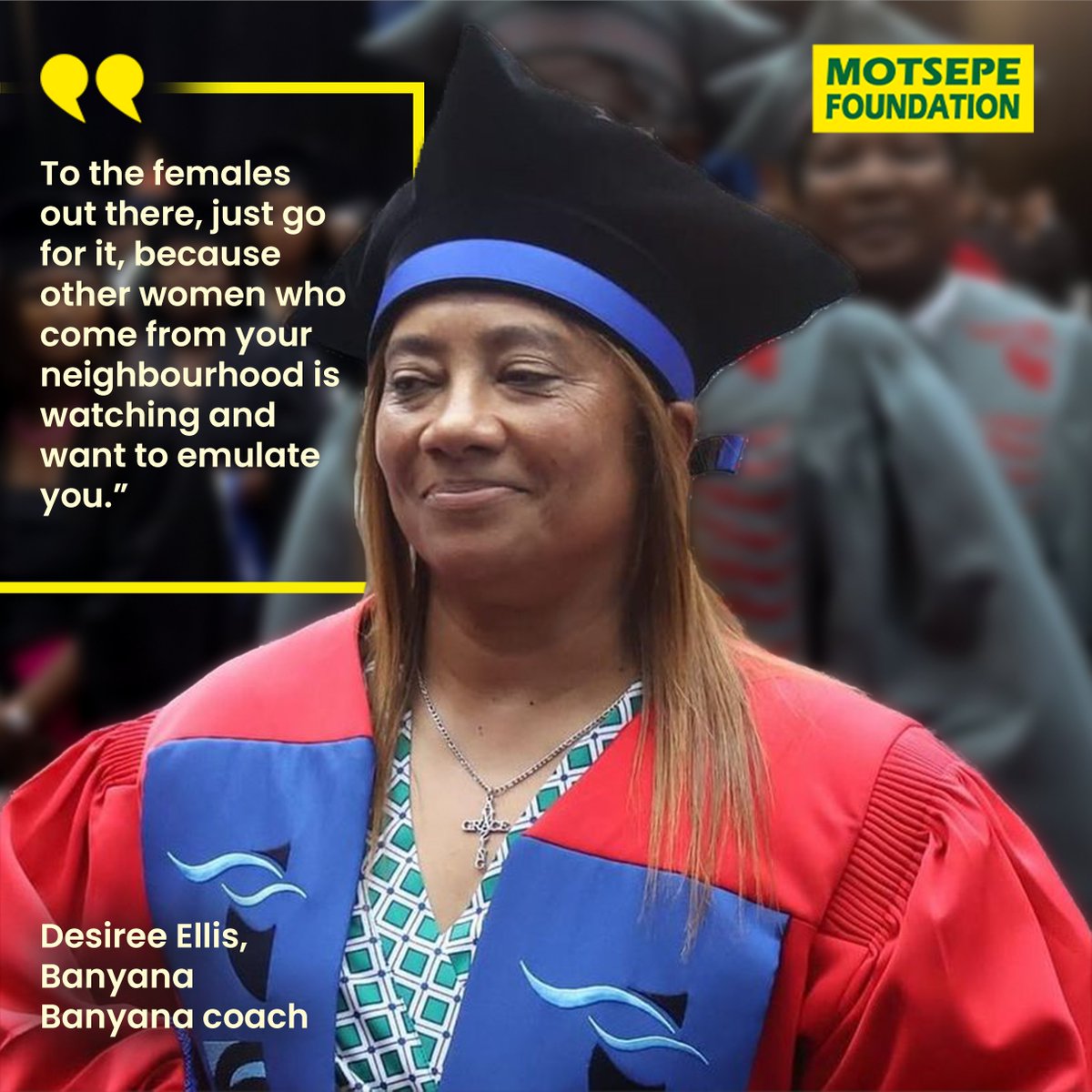 Let's celebrate the remarkable @descaptain, who has been honoured with an Honorary Doctorate from @CPUT 🎉🎓 On and off the field, she is a trailblazer. Her accomplishments inspire us to pursue our dreams fearlessly. Keep winning, keep inspiring!