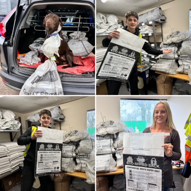 #tuesdayvibe Our Eco sacks are flying out at the moment! Did you know once sealed the whole sack goes through our industrial shredder meaning extra security for our customers #shredding #environment #Sustainability #TuesdayFeeling