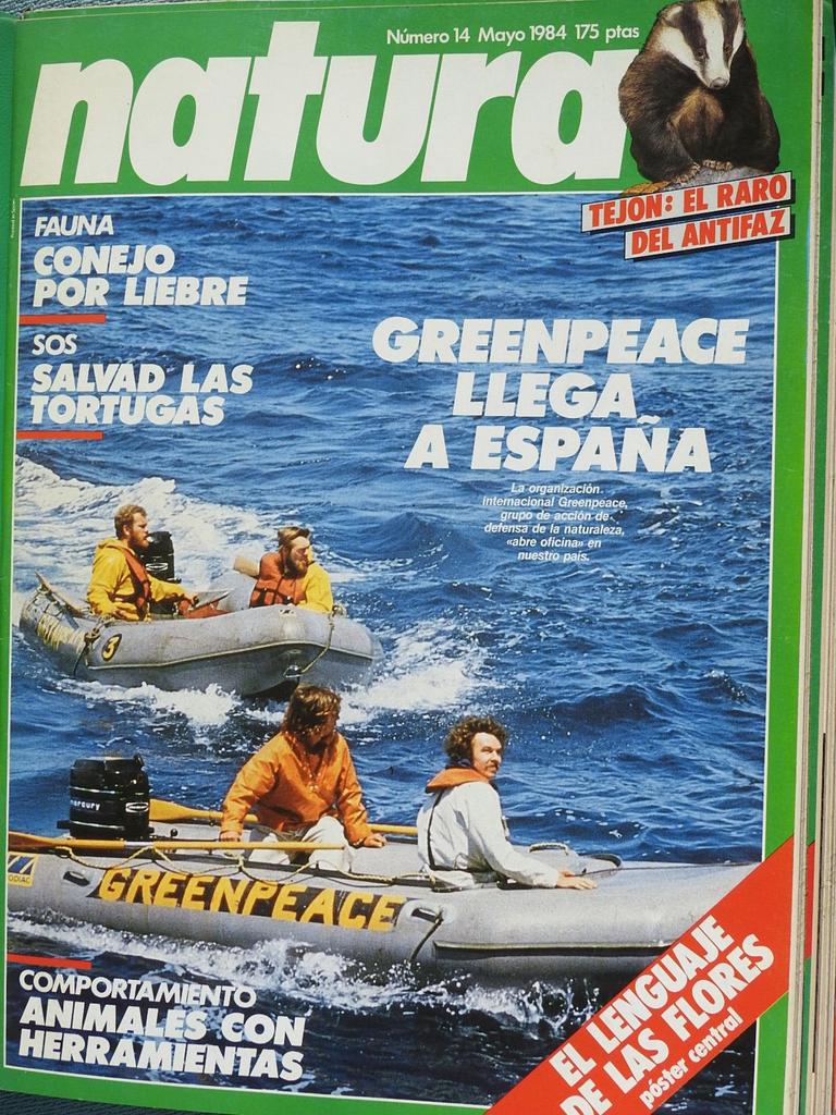 Hace 40 años se constituía Greenpeace en España. Sus fundadores: Remi Parmentier, Xavier Pastor, Benigno Varillas y Manuel Rivas. Orgullosos del trabajo realizado. 🥰💪