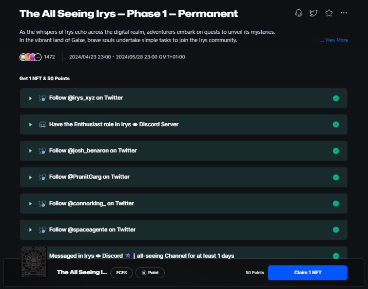 Somehow, someone called this to my attention. Not done much research on them yet but it doesn't hurt to complete their Galxe quest. I think it will come in phases just like $PLENA.

The name of the project is IRYS.

📌Galxe Quest Link: app.galxe.com/quest/8dhybyXG…

Complete all the…