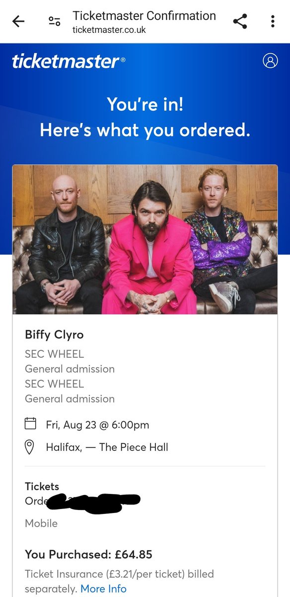 Fantastic!! Was in the waiting room for 15mins, just to join the queue...but thankfully managed to get tickets for @BiffyClyro 

They are amazing live