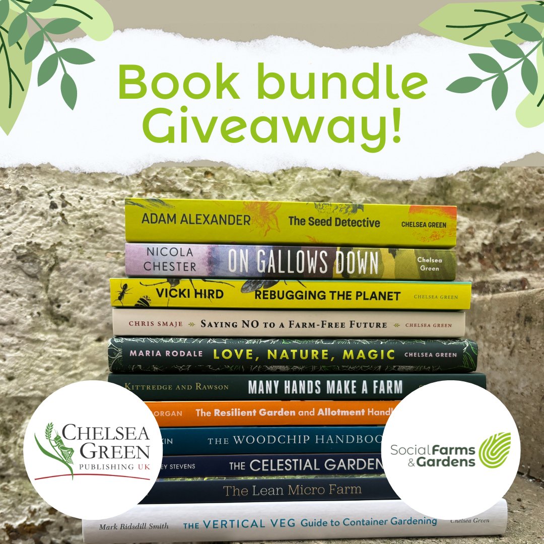 Last day to enter our @chelseagreen Book Bundle #GIVEAWAY📕 These amazing books worth £200+ could be yours🌟 To enter, follow these 2 steps: 1. Join our free membership; farmgarden.org.uk/join-us3 2. Sign upto Chelsea Green's newsletter: chelseagreen.co.uk/newsletter-sig…… Good Luck!