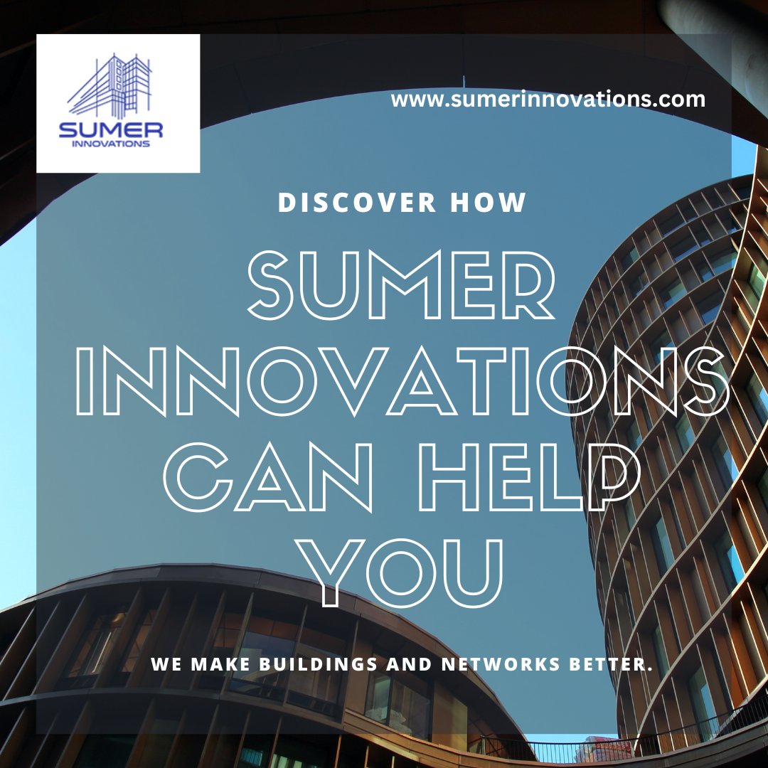 Discover how Sumer Innovations can help you. We make buildings and networks better. From old to new, we've got you covered.

Get in touch today and see the difference!
sumerinnovations.com
 
 #BuildingDesign #NetworkingSolutions #InnovateWithSumer #UpgradeYourSpace