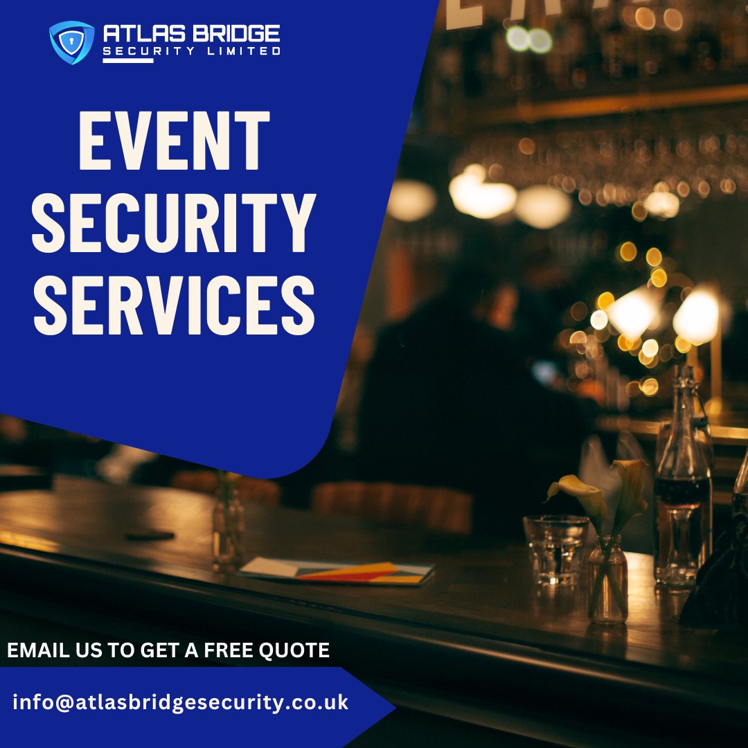 Ensure the safety of your next event with Atlas Bridge Security. Our team of highly trained professionals specialize in event security, offering a personalized approach to meet your unique needs. Trust us to safeguard your guests and create a seamless experience. 
#eventsecurity