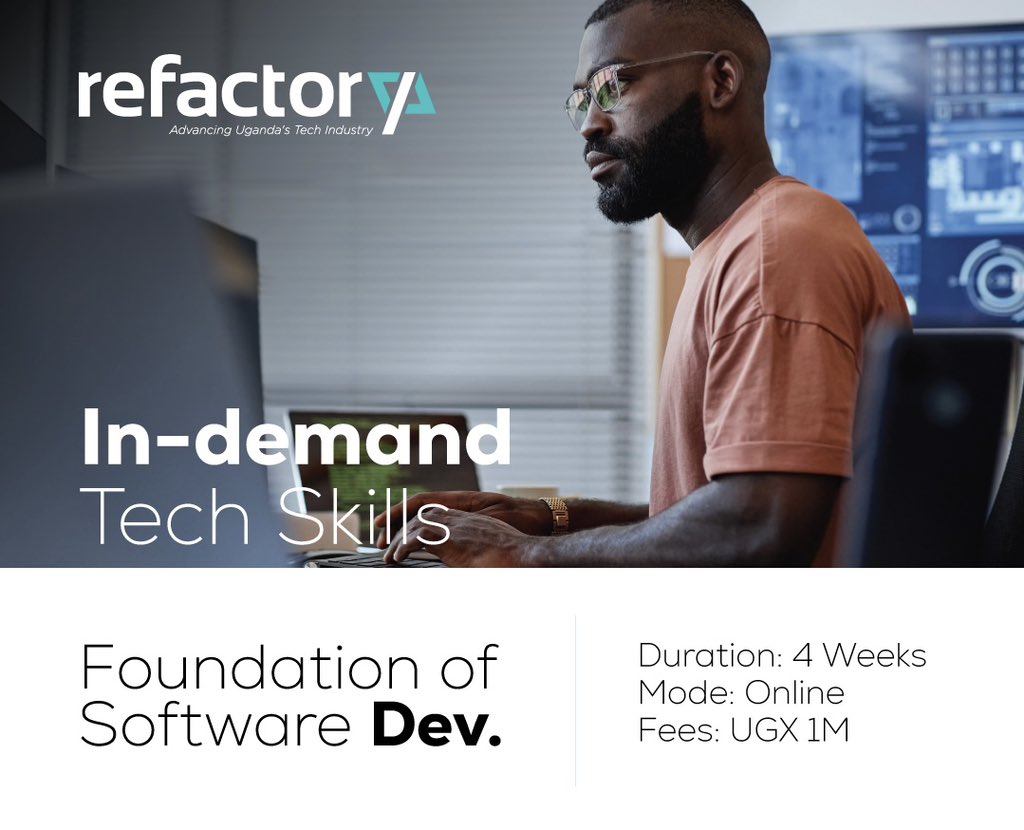 Last call for those interested in our Foundations in #SoftwareDevelopment, #schoolchildren 12 years &above, #Universitystudents, graduates and young professionals with no background in software. Click 👉🏾 refactory.academy/courses/founda… APPLY NOW 📞 0393254049 📧 study@refactory.academy