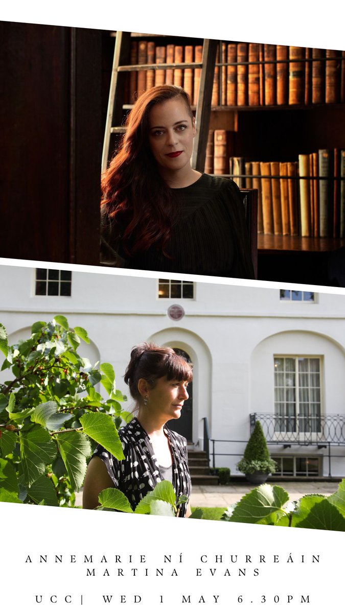 📚📌On Wed 1 May, 6.30pm @UCC I'll be speaking about Ghostgirls & the Irish State, and reading poems alongside the wonderful Martina Evans. Curated by @Quirke_Liz ⭐️⭐️⭐️⭐️⭐️Tickets ➜⇢➤ eventbrite.ie/e/ucc-creative…. Bígí linn!