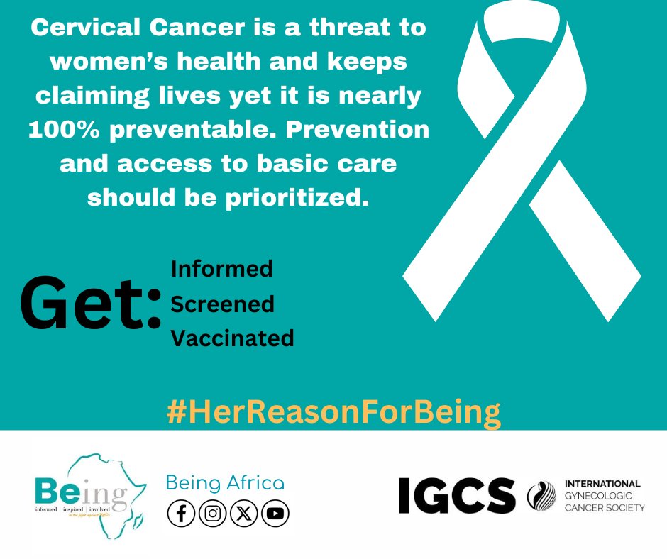 Cervical cancer is often referred to as 'silent killer' it can develop without causing noticeable symptoms in its early stages, making it difficult to detect. It might be too late by the time symptoms appear, take charge of your health & get regular screening. #HerReasonForBeing