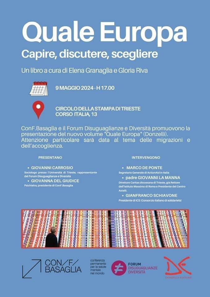 Consiglio la partecipazione, un’iniziativa interessante su di un tema quanto mai attuale e importante. #Trieste #Europa