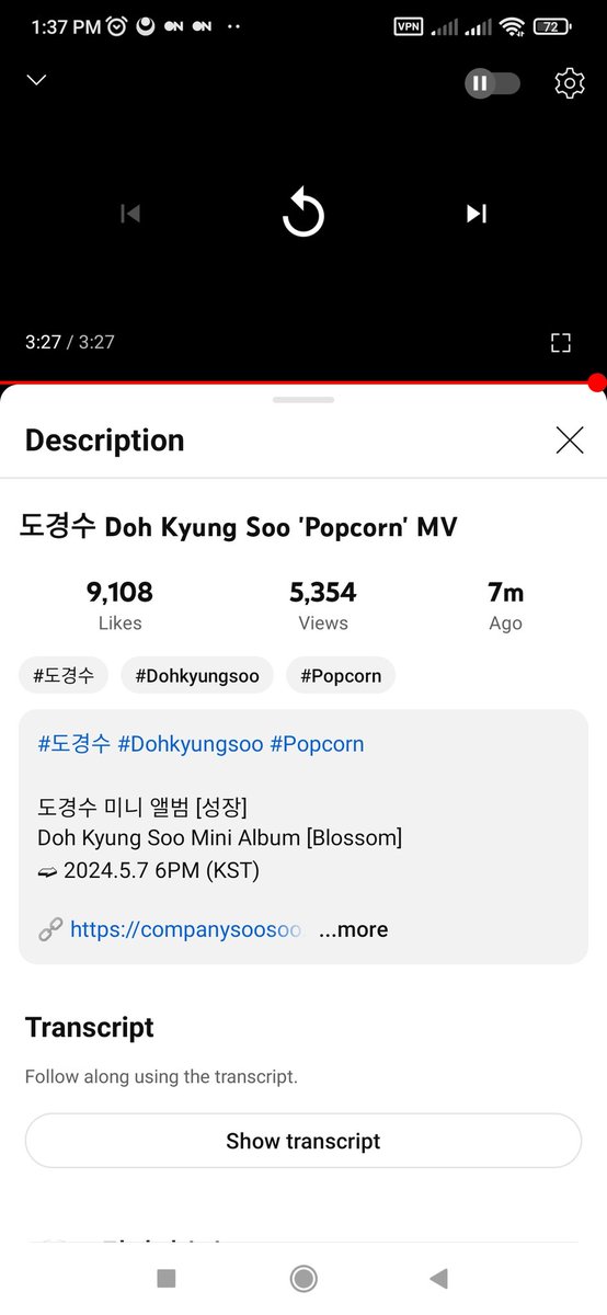 POPCORN WITH KYUNGSOO 🌸🍿 #POPCORN_OutNow #DOHKYUNGSOO_POPCORN @weareoneEXO @companysoosoo_ youtu.be/3AoruwUKQ3I?si…