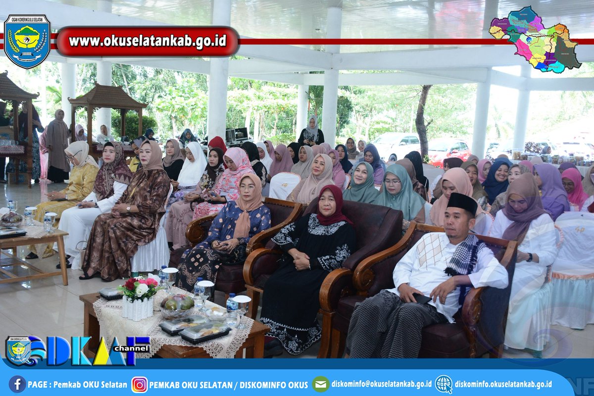 PERKUAT TALI SILATURAHMI DWP KABUPATEN OKU SELATAN GELAR HALAL BIHALAL IDUL FITRI 1445 HIJRIAH DWP KABUPATEN OKU SELATAN.