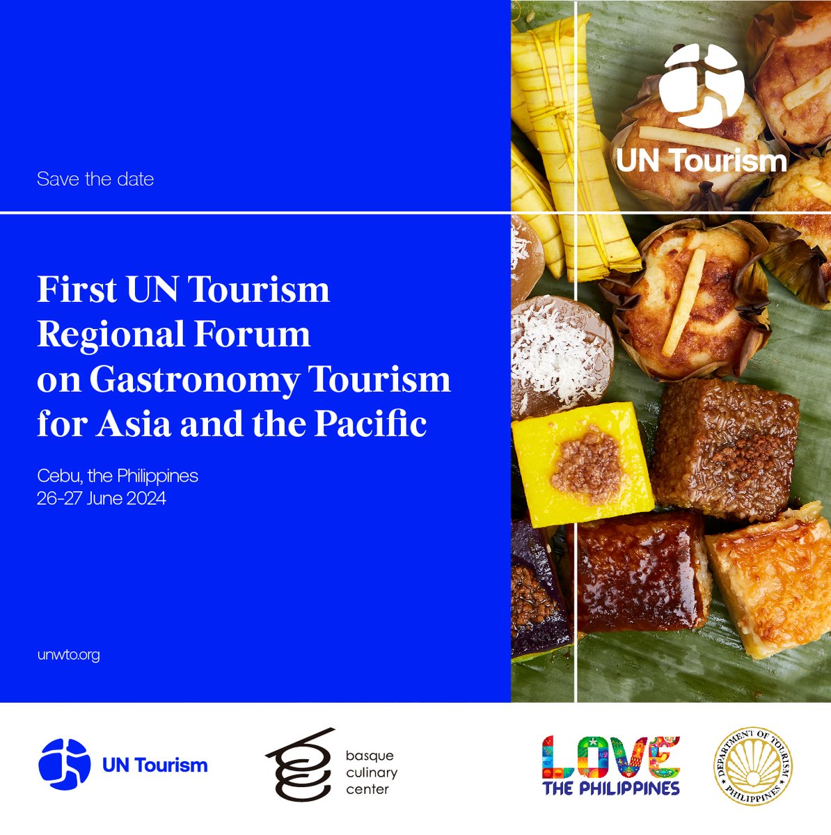 Thrilled to unveil the inaugural UN Tourism Regional Forum on Gastronomy Tourism in Asia and the Pacific! 🗓️ June 26-27 📍 Philippines 🍽️ Come to celebrate the enriching influence of gastronomy tourism and share strategies for sustainable progress. 🔗unwto.org/tourism-villag…