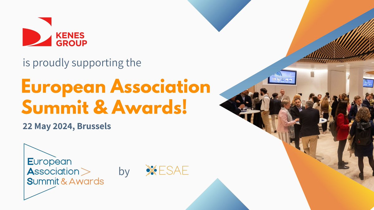Kenes Group @Kenes_Group is proudly supporting the #EAS24 European Association Summit & Awards 2024! Join us in #Brussels #Belgium 22 May to meet in person with our AVP of Association Management Louise Gorringe and our BD Director @dekk01 Marcel Dekker: esae.eu/eas